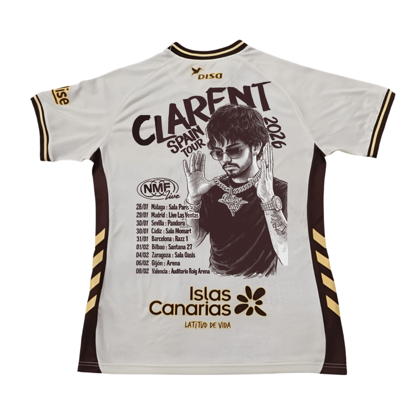 UD las Palmas x Clarent "Spain Tour" camiseta - Imagen 2